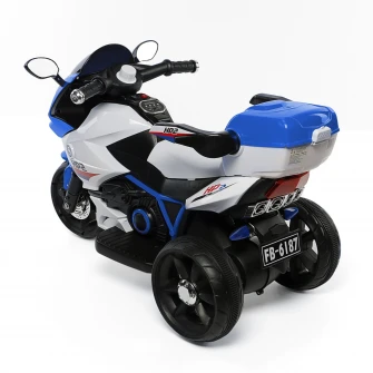 Motocicleta electrica Mappy, pentru copii, Alb/Albastru