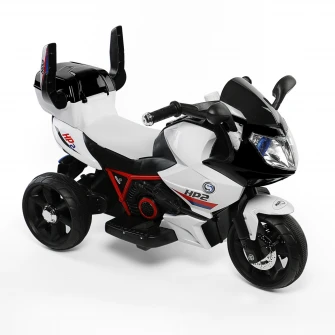 Motocicleta electrica Mappy, pentru copii, Alb/Negru