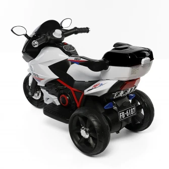 Motocicleta electrica Mappy, pentru copii, Alb/Negru