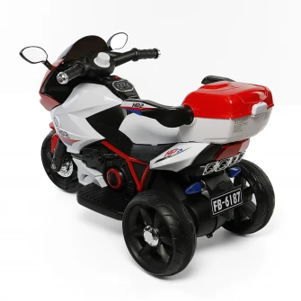 Motocicleta electrica Mappy, pentru copii, Alb/Rosu