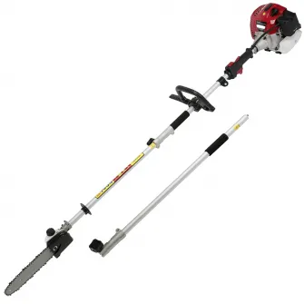 Motocoasa multifunctionala de gradina 4 in 1 Steinhaus PRO-MT430, drujba pentru crengi, trimmer gard viu, lama metalica si cap taiere fir nylon, 1350 W, 1.6 CP, 42.7 cc