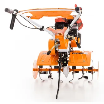 Motocultor pe benzina Ruris 701KS, 7 CP, 208 CC, 4 timpi, 2+1 viteze, 83 cm latime lucru, 29 cm adancime lucru, contine: roti cauciuc + plug reversibil mic + roti metalice fara manicot
