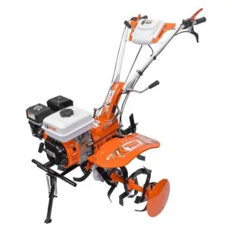 Motocultor Ruris DAC 185, putere maxim 8.5 CP, 208 CC, 4 timpi, pornire manuala, 2+1 viteze, 610 - 930 mm latime lucru, 340 mm adancime lucru, 3.9 l capacitate rezervor, benzina, contine: freze