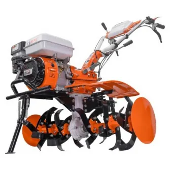 Motocultor Ruris DAC 185, putere maxim 8.5 CP, 208 CC, 4 timpi, pornire manuala, 2+1 viteze, 610 - 930 mm latime lucru, 340 mm adancime lucru, 3.9 l capacitate rezervor, benzina, contine: freze