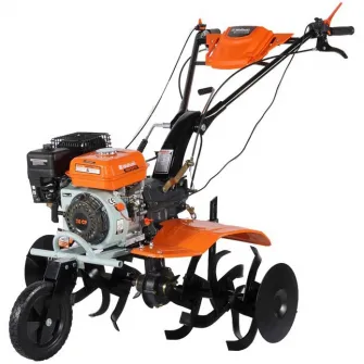 Motosapa pe benzina Wolfson Imperio WFS8000ACC, putere 7 CP, 212 CC, 4 timpi, 2+1 viteze, latime 65-90 cm, adancime 10-36 cm, contine: freze + roti cauciuc + plug + rarita