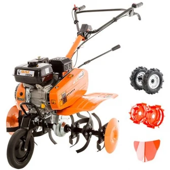 Motosapa Ruris DAC 7000ACC1, 7 CP, 83 cm latime lucru, 3 l, benzina + roti cauciuc + roti metal fara manicot + rarita ajustabila