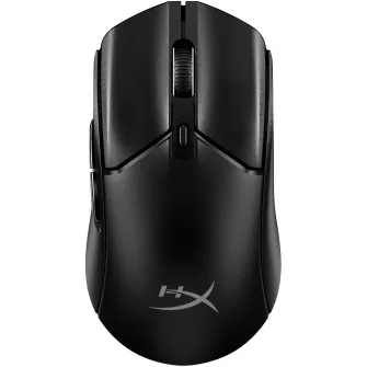Mouse gaming wireless HyperX Pulsefire Haste 2 Core, 12000 DPI, ultrausor (70 g), 2,4GHz/Bluetooth 5.2, autonomie pana la 100 de ore, 6 butoane, software NGENUITY, PTFE skates, negru