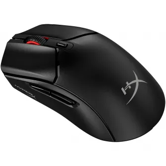 Mouse gaming wireless HyperX Pulsefire Haste 2 Core, 12000 DPI, ultrausor (70 g), 2,4GHz/Bluetooth 5.2, autonomie pana la 100 de ore, 6 butoane, software NGENUITY, PTFE skates, negru