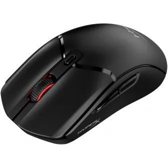 Mouse gaming wireless HyperX Pulsefire Haste 2 Core, 12000 DPI, ultrausor (70 g), 2,4GHz/Bluetooth 5.2, autonomie pana la 100 de ore, 6 butoane, software NGENUITY, PTFE skates, negru