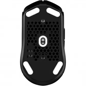 Mouse gaming wireless HyperX Pulsefire Haste 2 Core, 12000 DPI, ultrausor (70 g), 2,4GHz/Bluetooth 5.2, autonomie pana la 100 de ore, 6 butoane, software NGENUITY, PTFE skates, negru