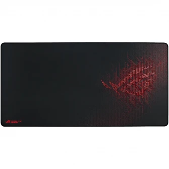 Mousepad gaming ASUS ROG Sheath, dimensiuni foarte mari, baza cauciucata, cusaturi anti-rupere, Negru/Rosu