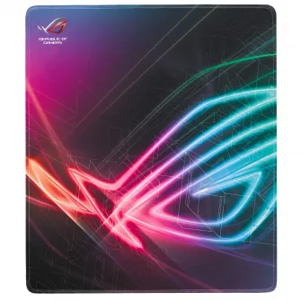 Игровой коврик для мыши ASUS ROG Strix Edge, поверхность портретного типа, клейкая основа, швы против разрывов, Многоцветный