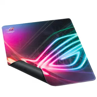Игровой коврик для мыши ASUS ROG Strix Edge, поверхность портретного типа, клейкая основа, швы против разрывов, Многоцветный