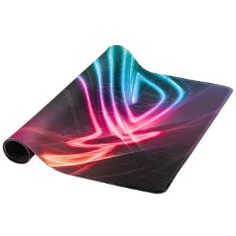 Игровой коврик для мыши ASUS ROG Strix Edge, поверхность портретного типа, клейкая основа, швы против разрывов, Многоцветный