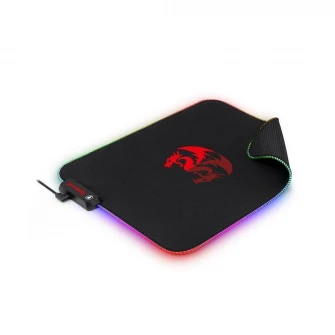 Mousepad gaming Redragon Pluto, Iluminare RGB, Negru