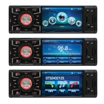 MP5 player auto PNI, Clementine 9545 1DIN, display 4 inch, 50Wx4, Bluetooth, radio FM, SD si USB, 2 RCA video IN/OUT