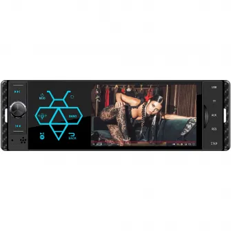 MP5 player auto PNI Clementine 9550 1DIN display 4 inch 50Wx4, Bluetooth, radio FM, Carplay, functie RDS