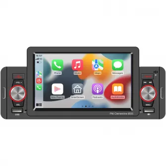 MP5 player auto PNI Clementine 9555 1DIN display 5 inch 4 x 50W, Bluetooth, radio FM, Carplay, functie RDS
