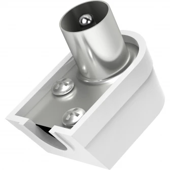 Mufa cablu coaxial Hama 205216, tata, alb