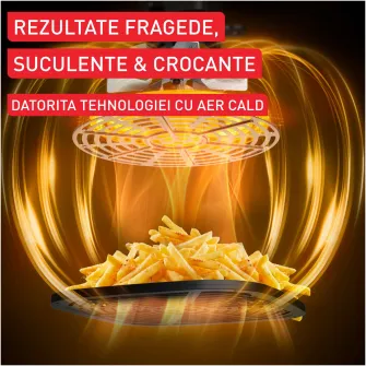 Multicooker inteligent Tefal Multicook & Fry MY731BF0, 1200W, capacitate vas ceramic antiaderent 6L, 12 programe automate, functie aer cald, functie pastrare la cald, temperatura reglabila, gri