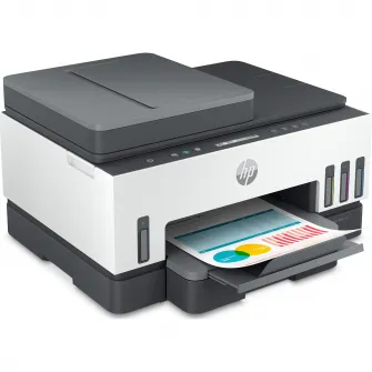 Multifunctional inkjet color HP Smart Tank 750 All-in-One, Retea, Wireless, Duplex, ADF, A4, Light Basalt