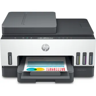 Multifunctional inkjet color HP Smart Tank 750 All-in-One, Retea, Wireless, Duplex, ADF, A4, Light Basalt