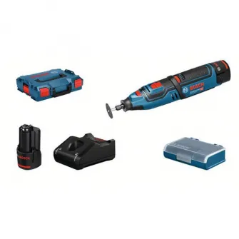 Multifunctional rotativ Bosch Professional GRO 12V-35 cu 2 acumulatori Li-Ion, 12 V, 2Ah, valiza L-boxx