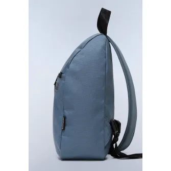 Napapijri, Geanta sling unisex cu imprimeu logo, Albastru prafuit