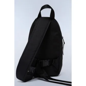 Napapijri, Geanta sling unisex cu imprimeu logo, Negru