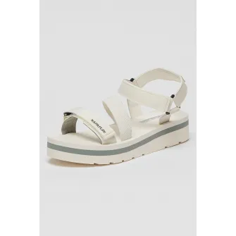 Napapijri, Pantofi sport textili cu velcro Dahlia, Alb, 39