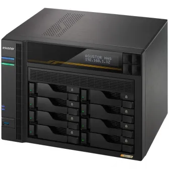 Network Attached Storage, Asustor, Lockerstor 8 Gen3 AS6808T, 8 Bay, Quad-Core 2.3GHz, 16G ECC RAM DDR5