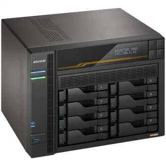 Network Attached Storage, Asustor, Lockerstor 8 Gen3 AS6808T, 8 Bay, Quad-Core 2.3GHz, 16G ECC RAM DDR5