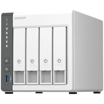 Network Attached Storage Qnap TS-433 cu procesor ARM 4-core Cortex-A55 2GHz, 4-Bay, 4GB DDR4, Port 2.5GbE