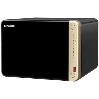 Network Attached Storage Qnap TS-664-8G cu procesor Intel® Celeron® N5095 Quad-core 2.8GHz, 6-Bay, 2 Sloturi PCIe M.2 2280, 8GB DDR4, 2 Porturi 2.5GbE