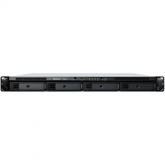 Network Attached Storage Synology 1U RackStation RS822RP+, Procesor AMD Ryzen V1500B, 2 GB DDR4, 4-Bay, 4 x Gigabit LAN, 2 x USB 3.2, 1 x eSATA, PCIe Expansion