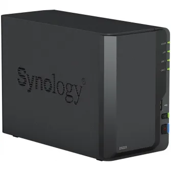 Network Attached Storage Synology DS223 cu procesor Realtek RTD1619B 1.7GHz, 2-Bay, 2GB DDR4