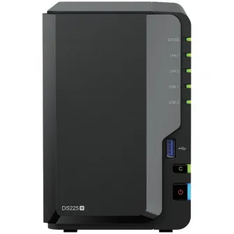 Network Attached Storage SYNOLOGY DS225+ 2-Bay PLUS Intel Celeron J4125 2GB ECC DDR4