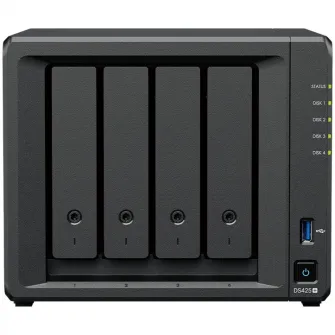 Network Attached Storage Synology DS425+ cu procesor Intel Celeron J4125, 4-Bay, 2GB DDR4 non-ECC