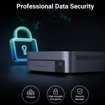 Network Attached Storage UGREEN NASync DXP480T Plus cu procesor Intel i5 1235u 10-Core, 8GB DDR5, 4 slots M.2 NVMe, port 10G, 2 ports Thunderbolt™ 4, Build-in Wi-Fi Module