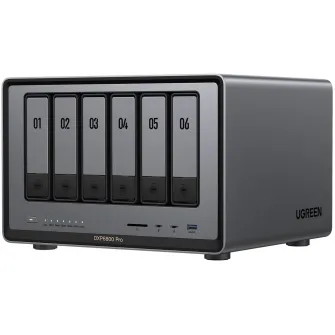 Network Attached Storage UGREEN NASync DXP6800 Pro cu procesor Intel i5 1235u 10-Core, 8GB DDR5, 6-bays, 2 ports 10G, 2 ports Thunderbolt™ 4