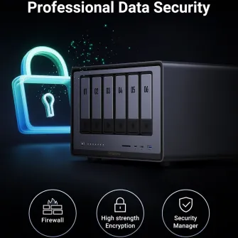Network Attached Storage UGREEN NASync DXP6800 Pro cu procesor Intel i5 1235u 10-Core, 8GB DDR5, 6-bays, 2 ports 10G, 2 ports Thunderbolt™ 4