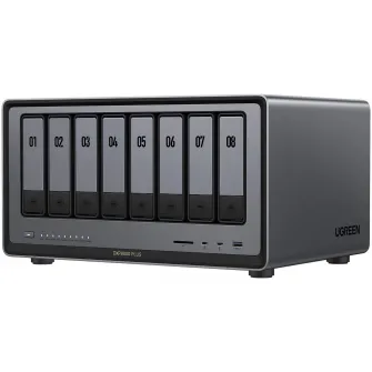 Network Attached Storage UGREEN NASync DXP8800 Plus cu procesor Intel i5 1235u 10-Core, 8GB DDR5, 8-bays, 2 ports 10G, 2 ports Thunderbolt™ 4, HDMI 8K