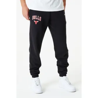 New Era, Pantaloni sport lejeri cu detaliu logo, Negru, S