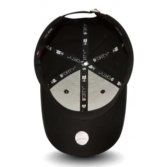 New Era, Sapca ajustabila cu logo New York Yankees Leaugue Baseball, Negru/Alb, 55.8-61.5 CM Standard