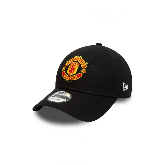 New Era, Sapca cu broderie logo Core 9Forty, Rosu, Negru, Galben, 54-55 CM