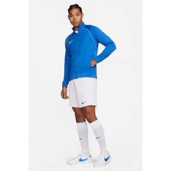 Nike, Bluza cu fermoar si guler mediu pentru fotbal, Alb, Albastru royal, 2XL