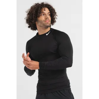 Nike, Bluza cu maneci raglan si tehnologie Dri-FIT pentru fitness Pro, Negru, 2XL