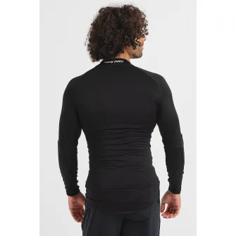 Nike, Bluza cu maneci raglan si tehnologie Dri-FIT pentru fitness Pro, Negru, 2XL