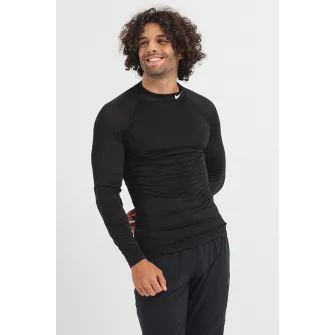Nike, Bluza cu maneci raglan si tehnologie Dri-FIT pentru fitness Pro, Negru, 2XL