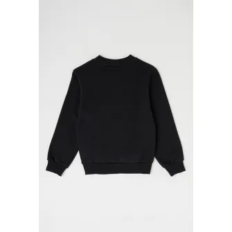 Nike, Bluza de trening cu model logo Club, Negru, Alb, 122-128 CM